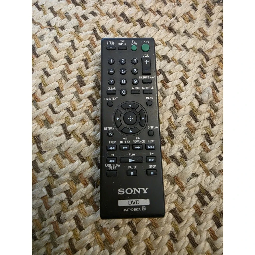 SONY Original DVD Player Remote Control for DVP-SR510H Genuine RMT-D197A Tested